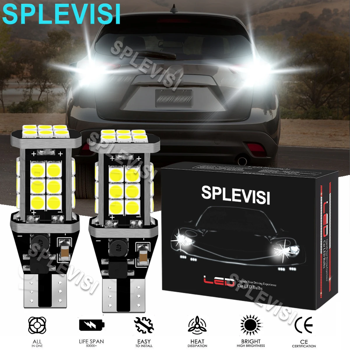 Купи 2x LED Reverse Light Reversing Bulbs White For Fits Mazda CX5 2012 -2017 BMW Reverse 5 Series F10 F11 2010 2011 2012-2016 за 306 рублей в магазине AliExpress