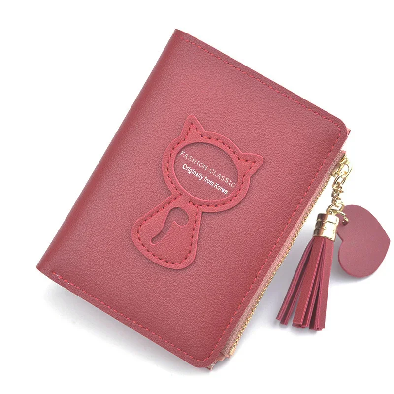 

New Women Wallets and Purses Fashion Pu Leather Wallet Female Short Hasp Zipper Purse Small Money bag Coin Card Holders Clutch