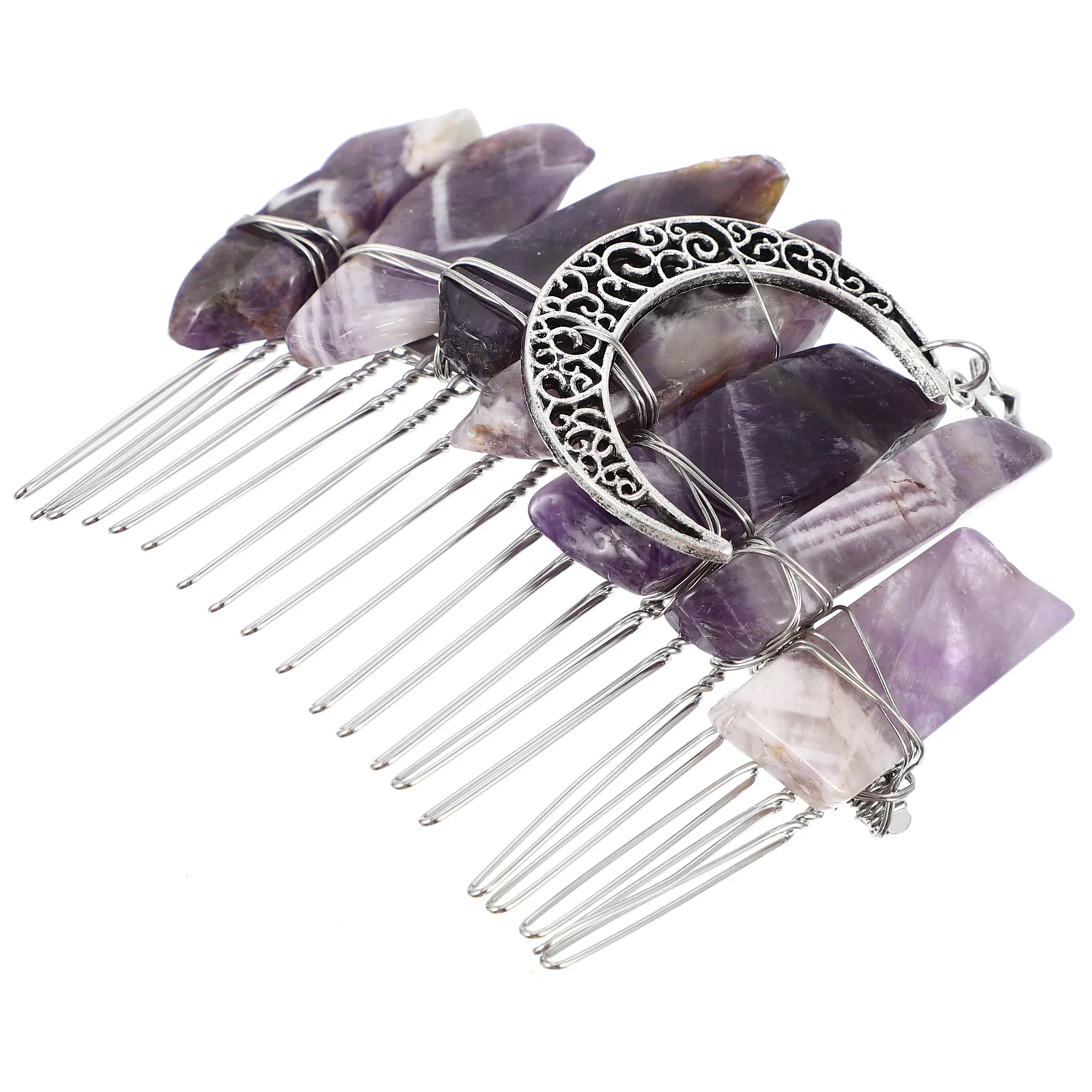 

Hair Comb Wedding Side Combs Bridal Headpiece Clip Accessories Moon Crystal Styling Bridesmaid Pin French Fancy Party Jewelry