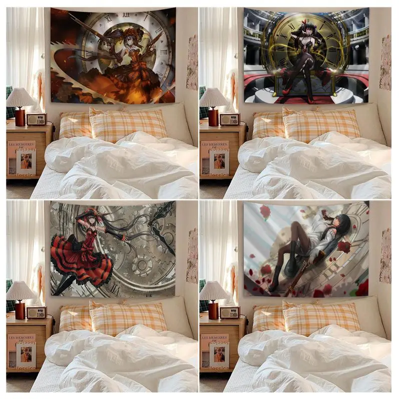 

DATE A LIVE Anime Tapestry Bohemian Wall Tapestries Mandala Kawaii Room Decor