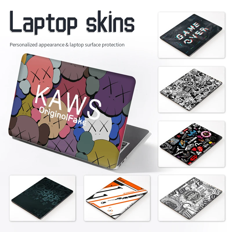 Universal Laptop Skins Sticker Vinyl Skin Cover Graffiti Stickers 12"/13"/14"/15.6"/17"Creative Decal for Macbook/Lenovo/Asus/Hp