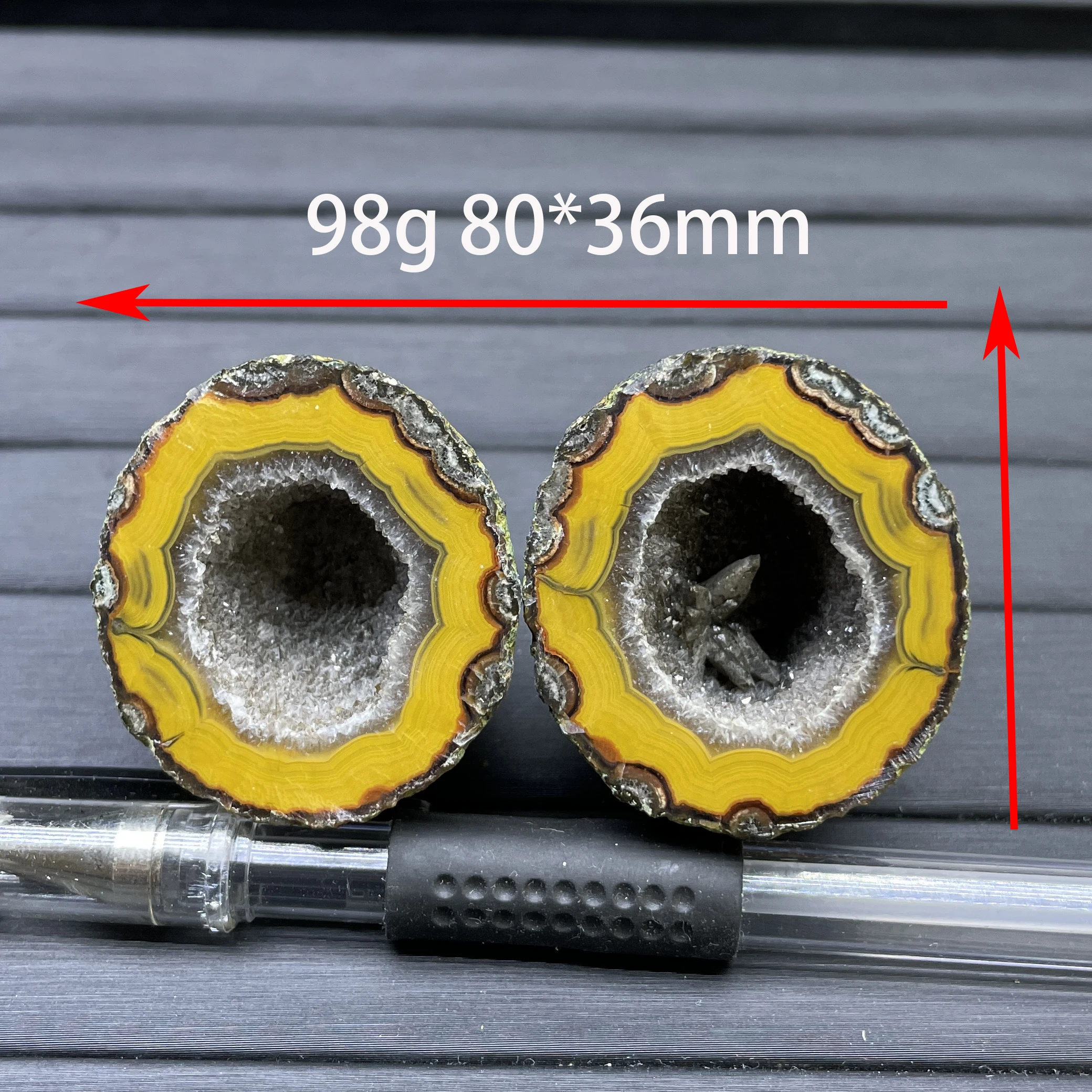 Натуральный красочный камень Zhanguo красный агат жеод полированный оникс Кристалл