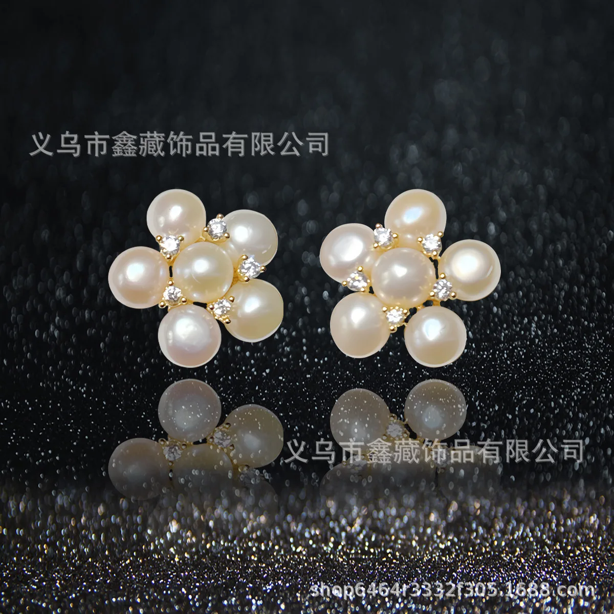 Сладкие художественные серьги с натуральным пресноводным жемчугом серебро S925