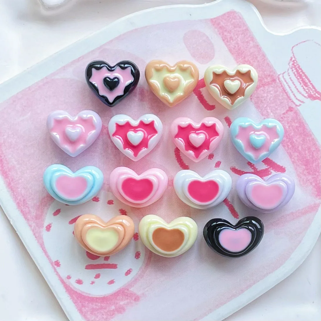 10 шт. черный розовый карандаш капсула череп галстук-бабочка таблетки конфеты