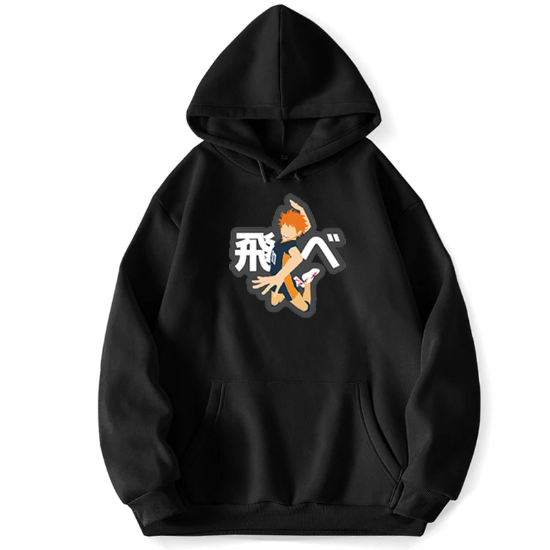 Hinata Shoyo Haikyuu Ics Japanese Anime Karasuno Cosplay Harajuku Hoodies Sweatshirts For Men Pullovers Jumper Trapstar Autumn