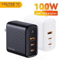 voltme usb charger 100w gan charger for macbook tablet fast charging for iphone xiaomi usb type c pd charge for iphone 13 12 11