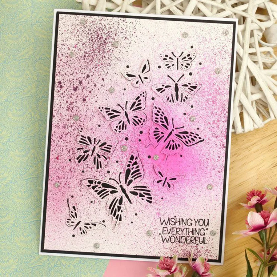 

Metal Cutting Dies Cut Die butterfly Greeting Craft Decoration Scrapbook Paper Craft Knife Mould Blade Punch Stencil Die