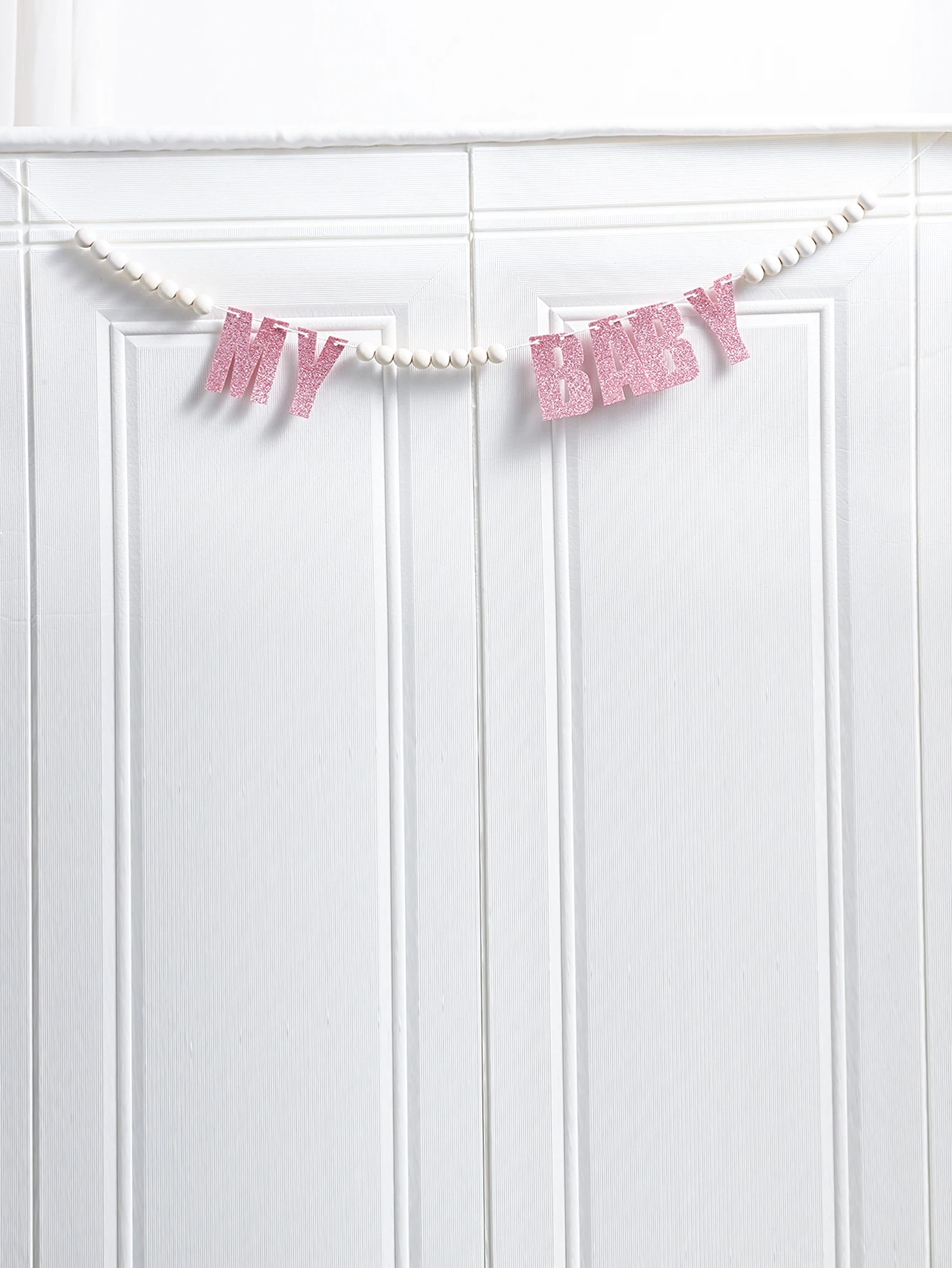 Флаг с деревянными бусинами ко Дню святого Валентина баннер Розовый МОЯ ДЛЯ ДЕТЬ