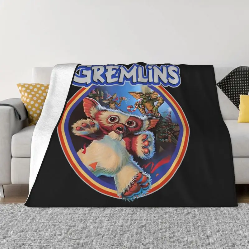 

Gremlins 84 Ultra-Soft Fleece Throw Blanket Warm Flannel Gizmo 80s Movie Mogwai Monster Retro Sci Fi Blankets Couch Bedspreads
