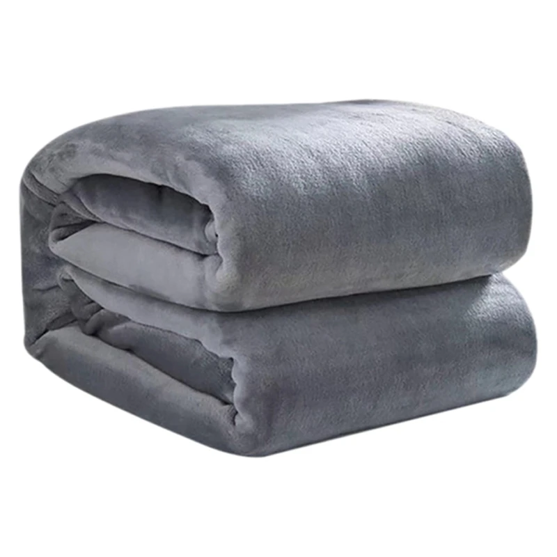 

4 шт., однотонное мягкое одеяло для кровати и гостиной