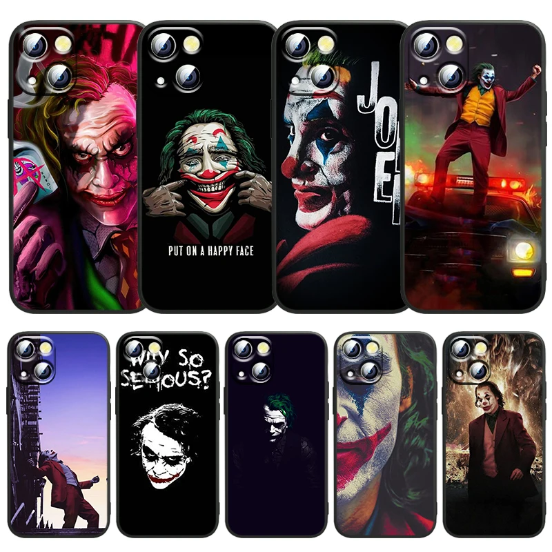 

Superhero The Joker Anime Art Phone Case For Apple iPhone 14 13 12 11 SE XS XR X 7 8 mini Plus Pro MAX 2020 Black Soft FUnda