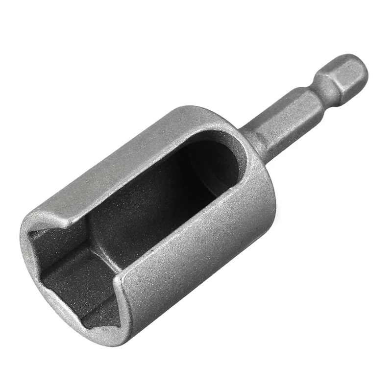 

17mm 1/4" Quick-Change Nut Driver Hex Shank Slotted Drill Bit Hand Tools Socket Wrench Tool 64mm Length