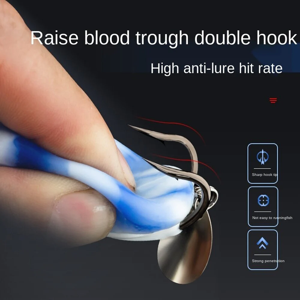 Рыболовная приманка-лягушка 6 5 см 14 8 г Мягкая приманка ложка с крючком в виде