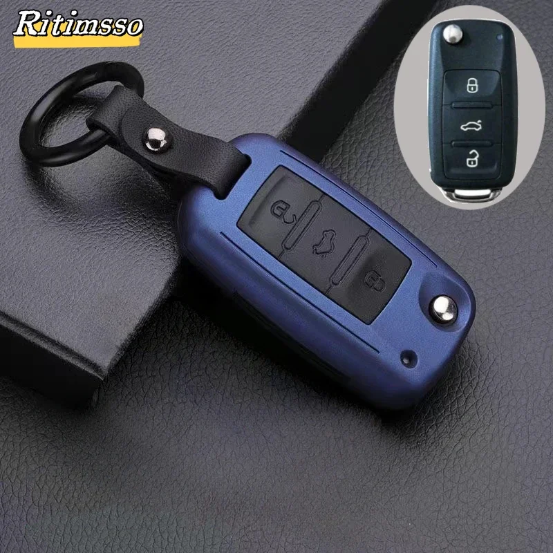 

Матовый складной Автомобильный ключ из углеродного волокна, модель чехол для VW Volkswagen Polo Tiguan Bora Passat Golf 6 Lavida Scirocco, аксессуары с 3 кнопками