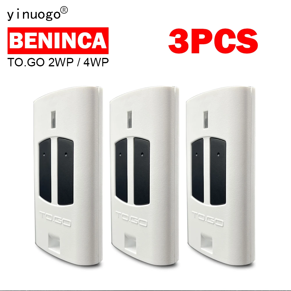 

3 шт. для BENINCA TO GO 2WP Пульт дистанционного управления для гаражных ворот 433,92 МГц Фиксированный код BENINCA TO GO 4WP Пульт дистанционного управления ...