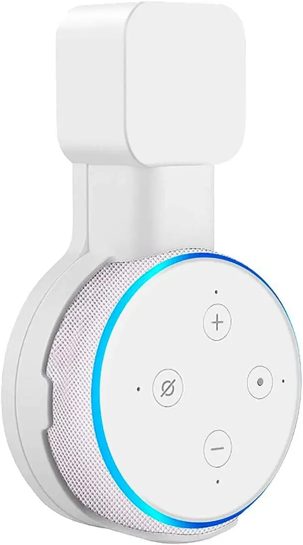 

Stunning White Echo Dot 3rd Generation Smart Speaker with Support.