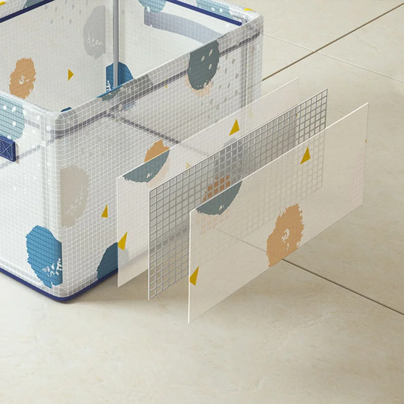 Водонепроницаемый ящик для хранения одежды из ПВХ с металлическим каркасом