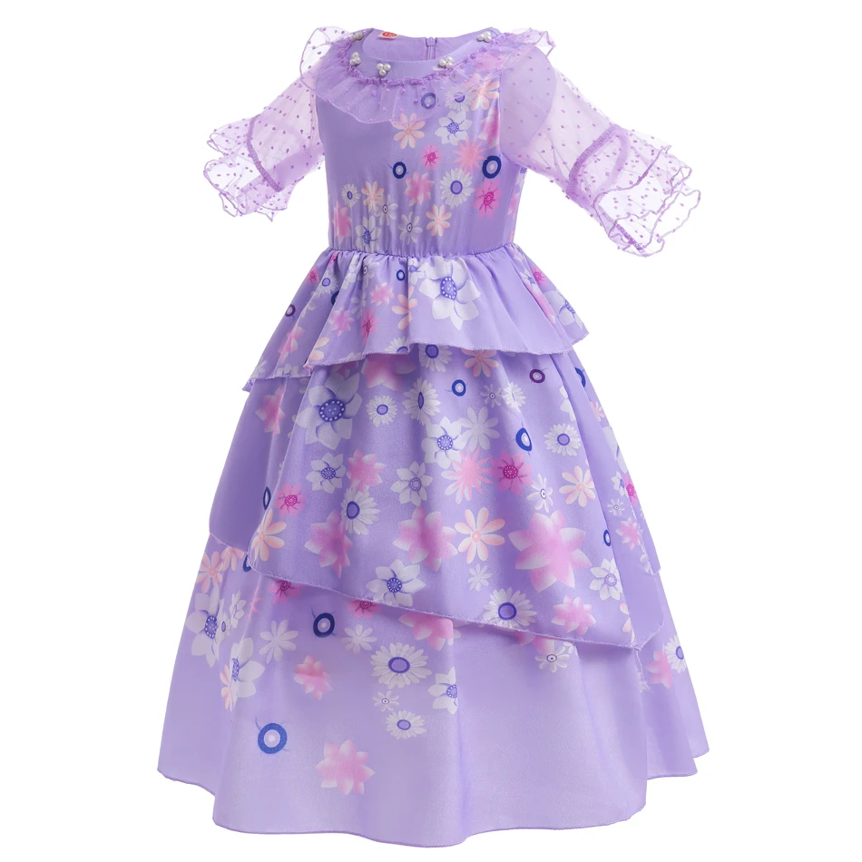 Детское платье принцессы для косплея с принтом