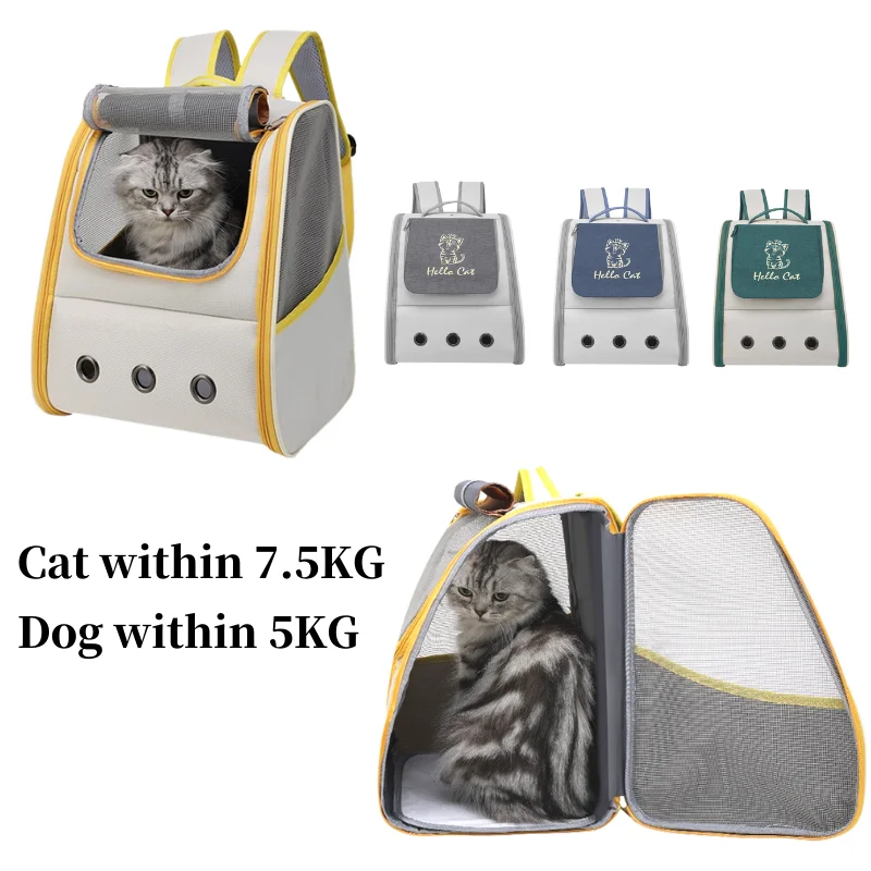 

Cat Carrier Bag Outdoor Pet Shoulder Bag Carriers Backpack Breathable Portable Travel Bag For Small Dogs Cats