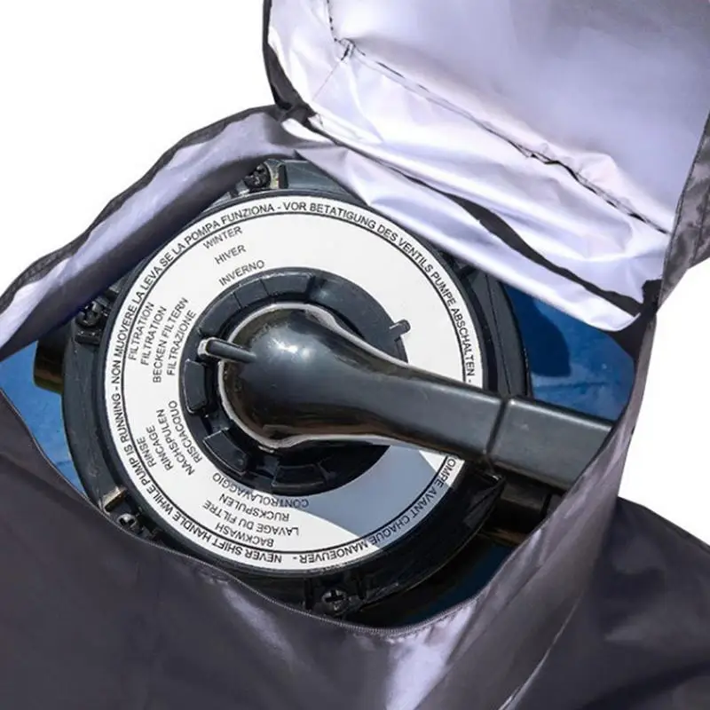 Чехол для насоса на шнурке Ранняя крышка УФ-Защита фильтра бассейна 420D чехол из