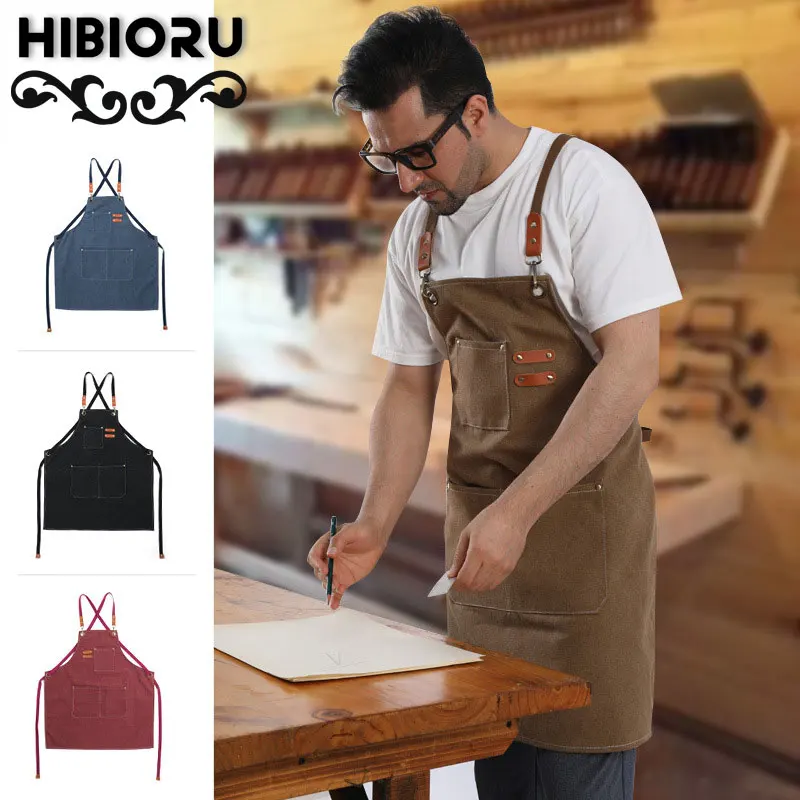 

Coffee Aprons For Woman Men Chef Work Apron For Grill Restaurant Bar Shop Cafes Beauty Nails Studios Cooking Kitchen Uniform