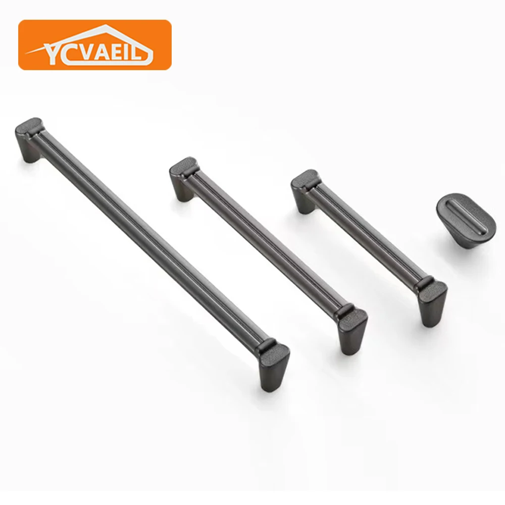 

Door Handles Zinc Alloy 96-192mm European Style Dresser Wardrobe Drawer Knobs Kitchen Cabinet Pulls Furniture Handle Hardware