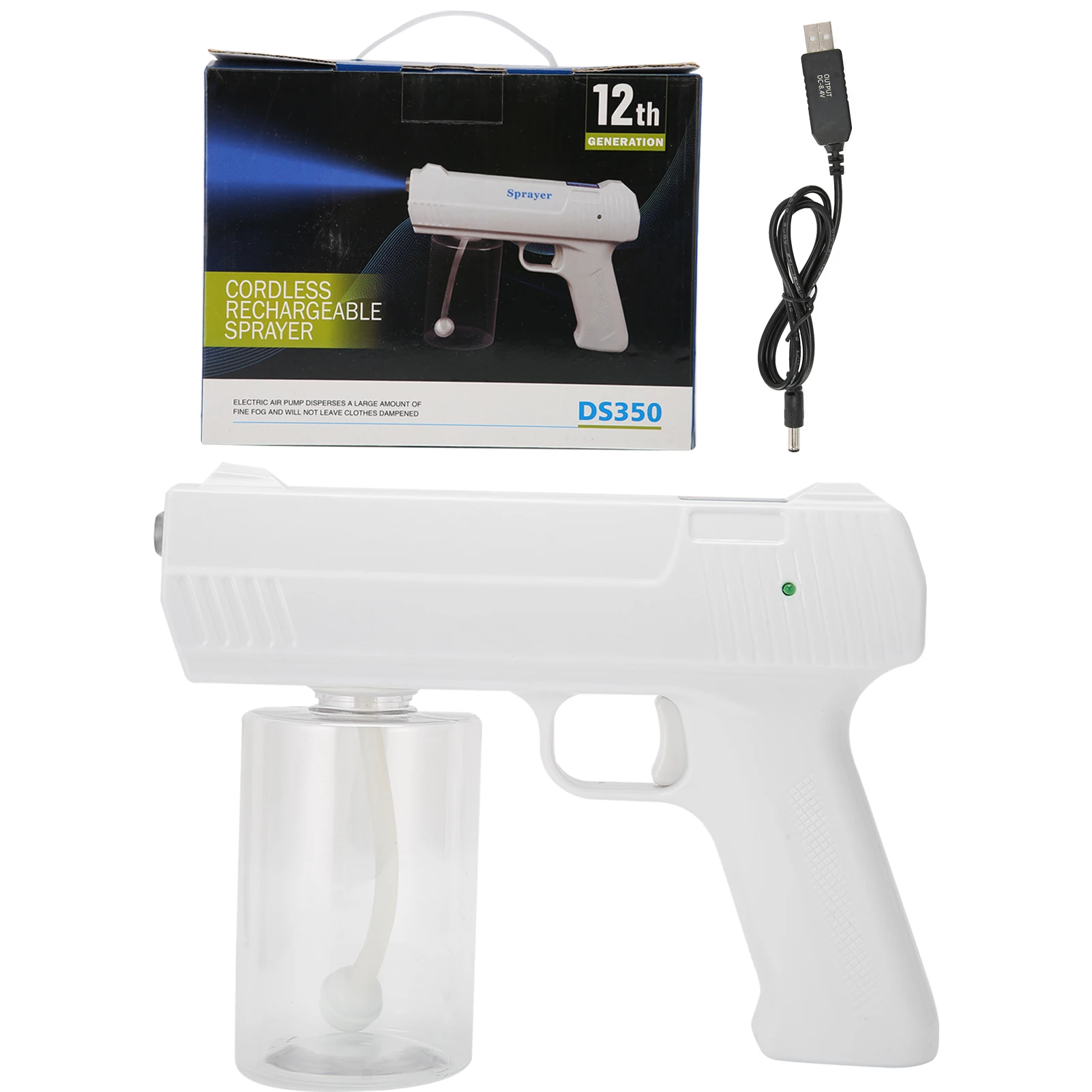 

Wireless Rechargeable Blue Light Hair Sprayer Moisturizing Hair Care Nano Atomizer Sprayer