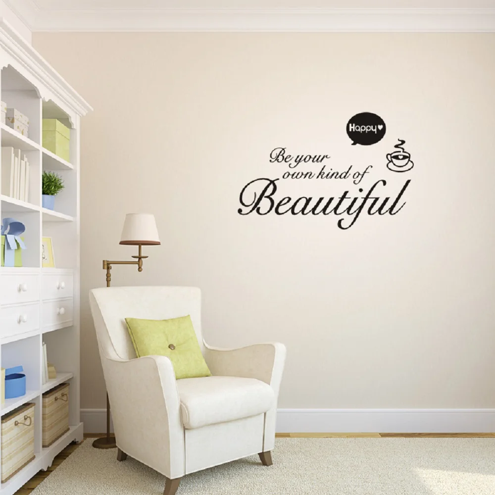 

Be Your Own Kind Of Beautiful Warmly Letters Wall Decals For Living Room Wall Art Decor Removeable Stickers Indoor Decoration