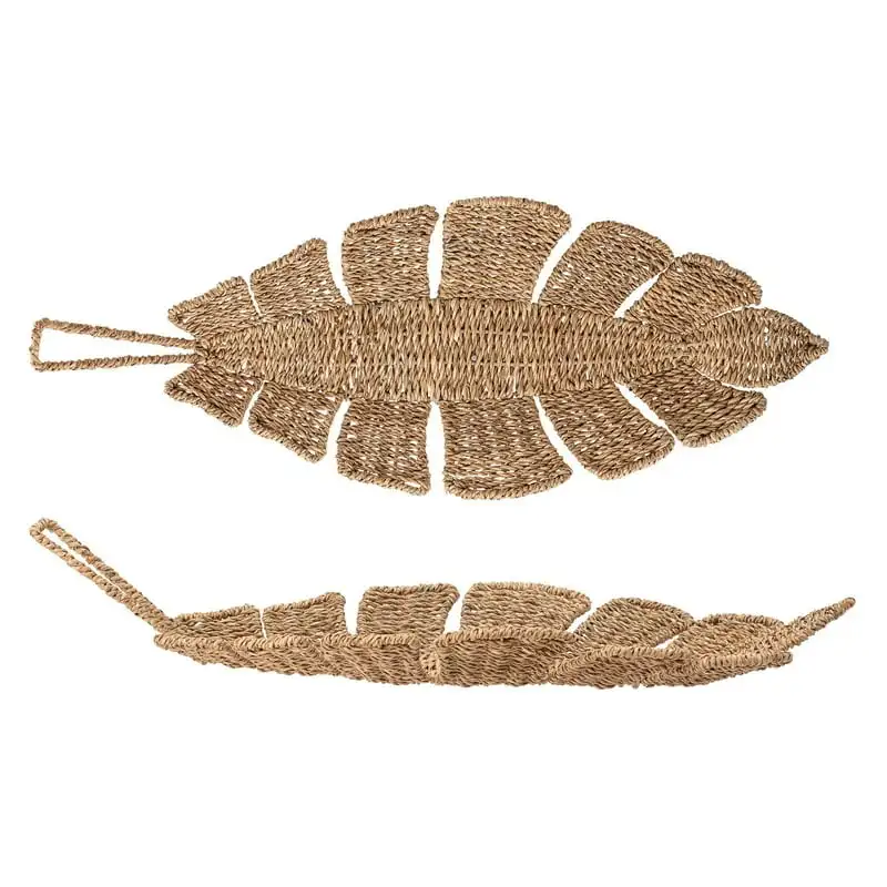 

& Bloom Brown Bankuan Rope Leaf Tray