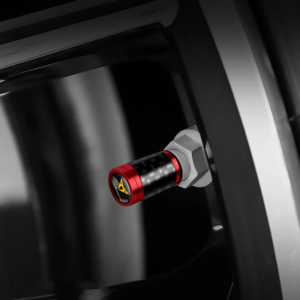 4 шт. автомобильный значок из углеродного волокна колпачки для штока клапана Seat FR