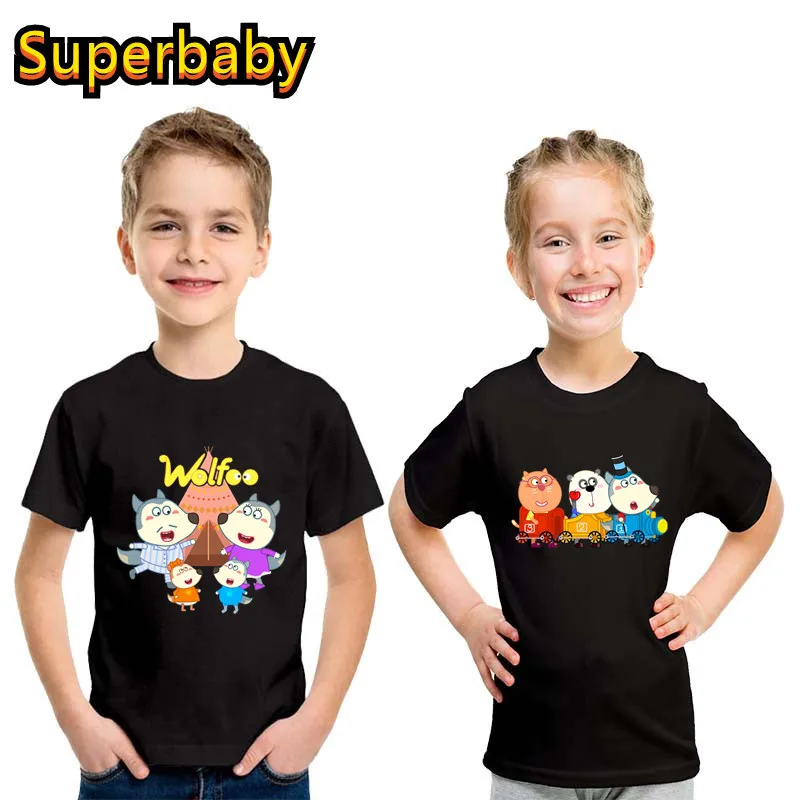 

Новое поступление, Детская футболка с милым рисунком собаки Люси, одежда для маленьких мальчиков и девочек, летняя детская хлопковая футболка с коротким рукавом