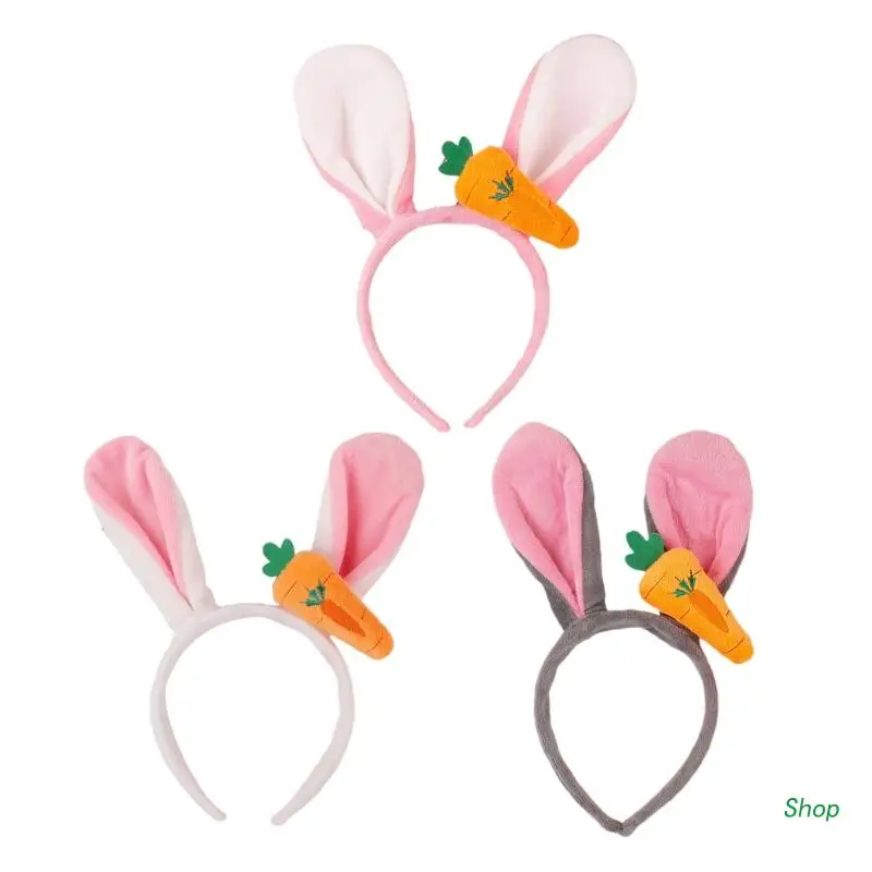 

L5YC Rabbit Headband Bunnys Ear Headband Bunnys Headband Skincare Easter Headband