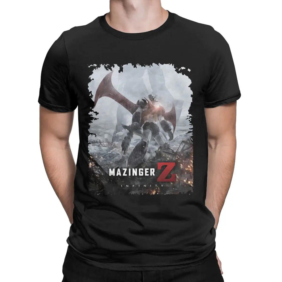

Забавная Мужская футболка MAZINGER Z из чистого хлопка, с круглым вырезом и коротким рукавом