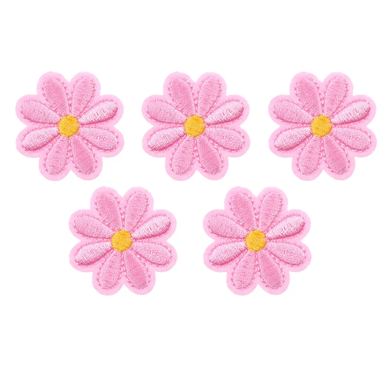 5 шт./компл. нашивка с вышивкой ромашка подсолнух цветы железные нашивки для