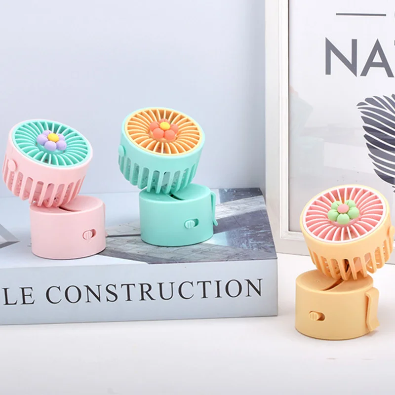 

USB Rechargeable Mini Handheld Fan Outdoor Mini Creative Desktop Office Mute Charging Portable Table Fan
