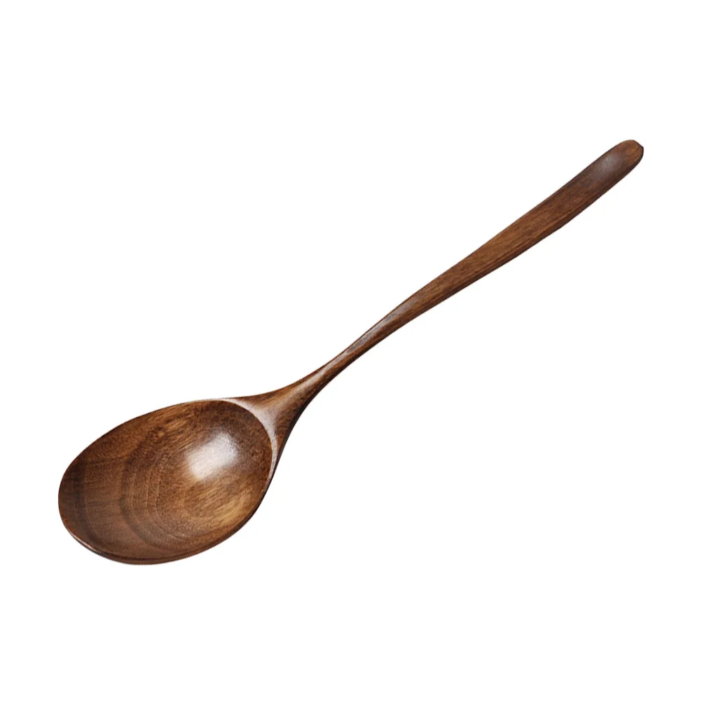

1pc Wooden Cooking Spoon Chinese Ladle Mashed Potato Scoop Soup Spoon for Stirring Wooden Serving Spoons Wooden Salad Spoons