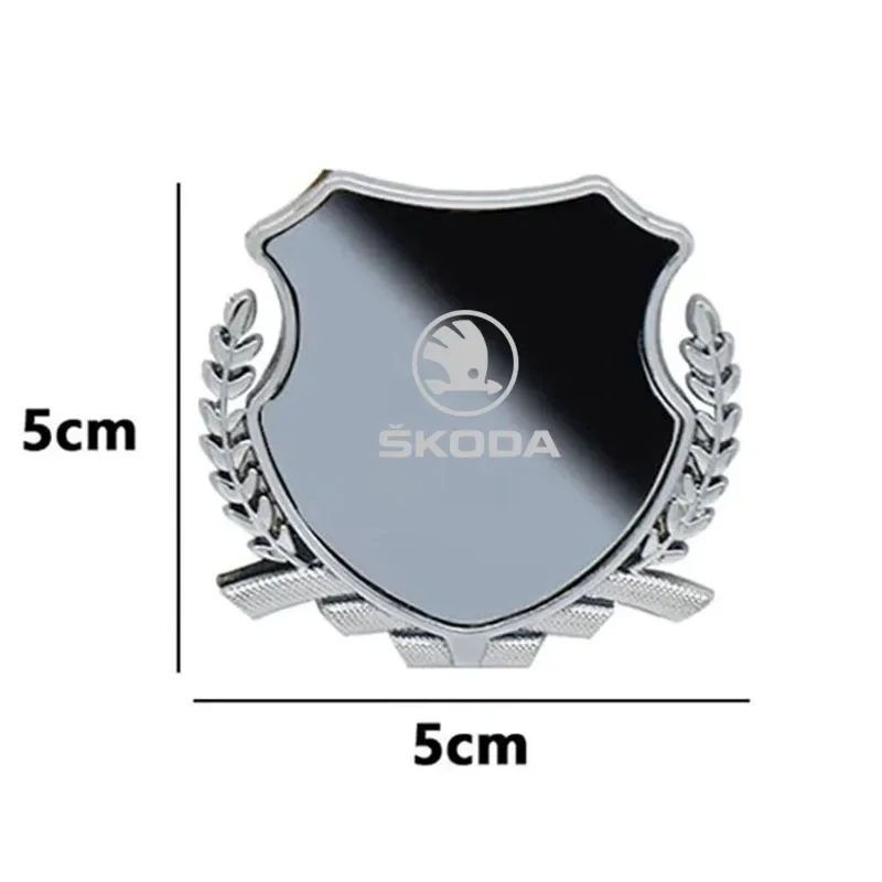 Фото Наклейка на автомобиль для Skoda A5 A4 Mk1 2 3, эмблема из цинкового сплава, логотип на боковое крыло, значок на кузов/окно для Skoda Superb Fabia Octavia Laur №3