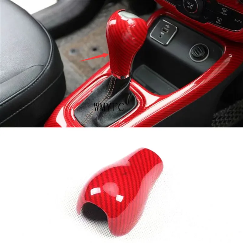 

Car Gear Shift Knob Head Cover Trim Styling for Jeep Compass 2017 2018 2019 2020 Interior Car Accessories Molding