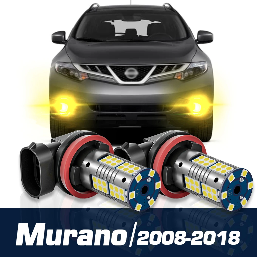 

2pcs LED Fog Light Canbus Accessories For Nissan Murano Z51 Z52 2008-2018 2009 2010 2011 2012 2013 2014 2015 2016 2017