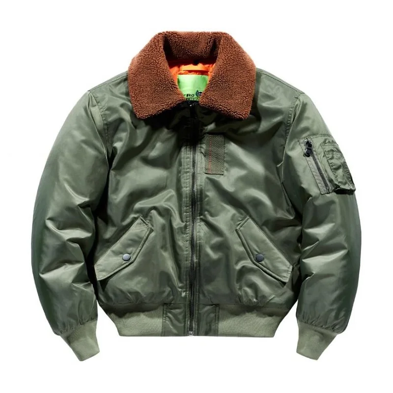 winter jackets for mens jacket fleece collar down cotton padded puffer air force jacket coats vestes jaqueta men clothing