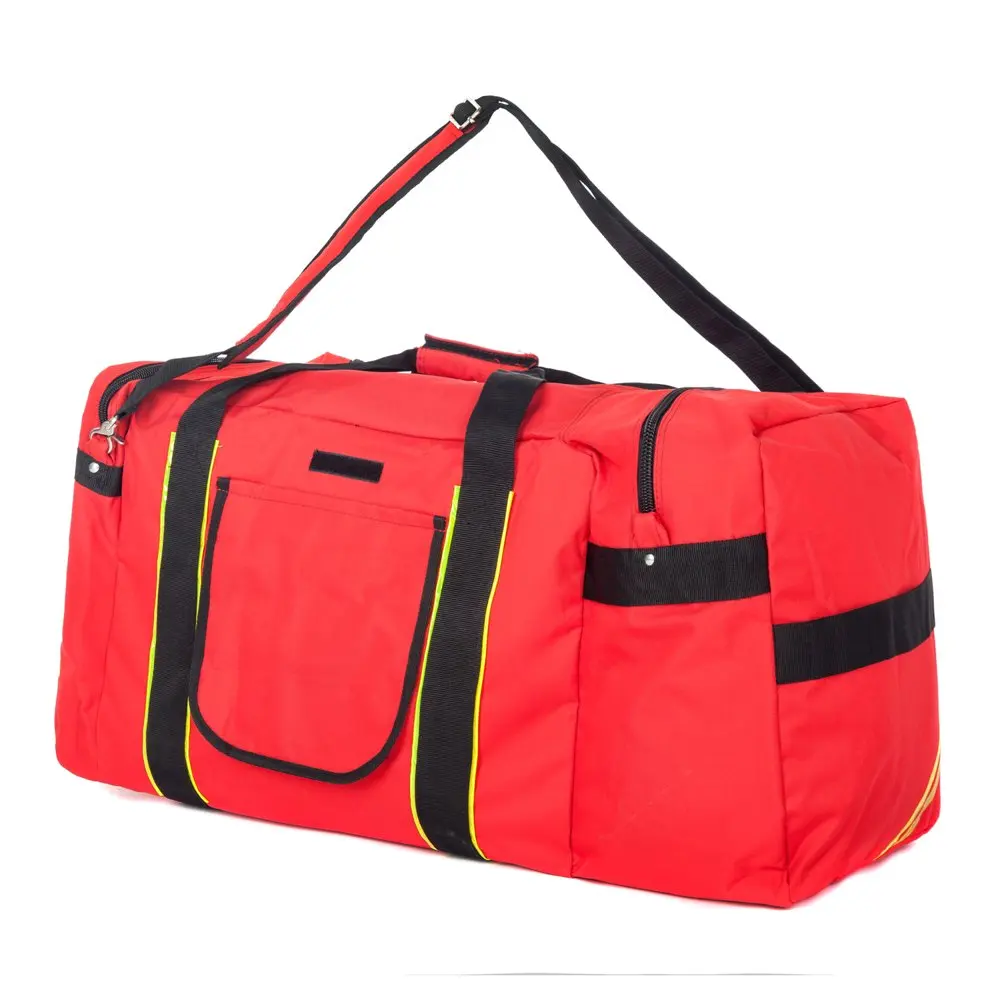 Unisex Fire Fighter Rescue Duffel Fireman Gear Travel Bag Shoulder Strap Helmet Pocket by Praise Start,