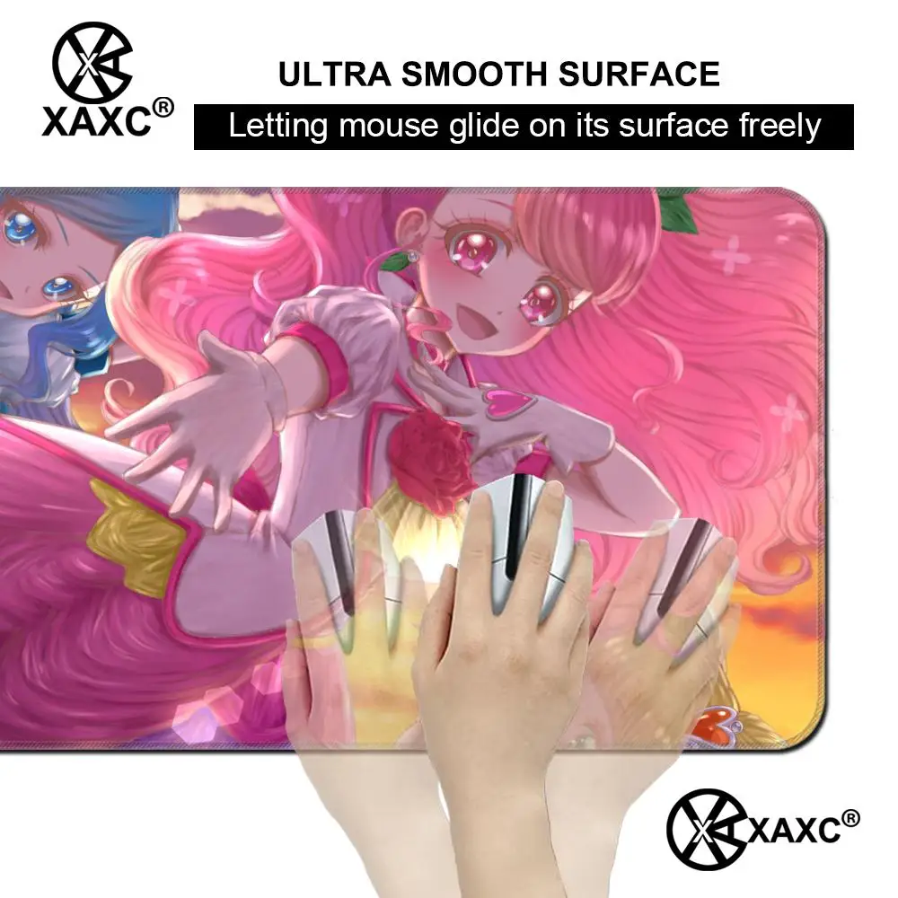 Фото Коврик для мыши Healin Good Pretty Cure XAXC, большой игровой коврик для мыши с HD-печатью, водонепроницаемый коврик для стола XXL для ПК, ноутбука, нескользящий коврик для стола №4