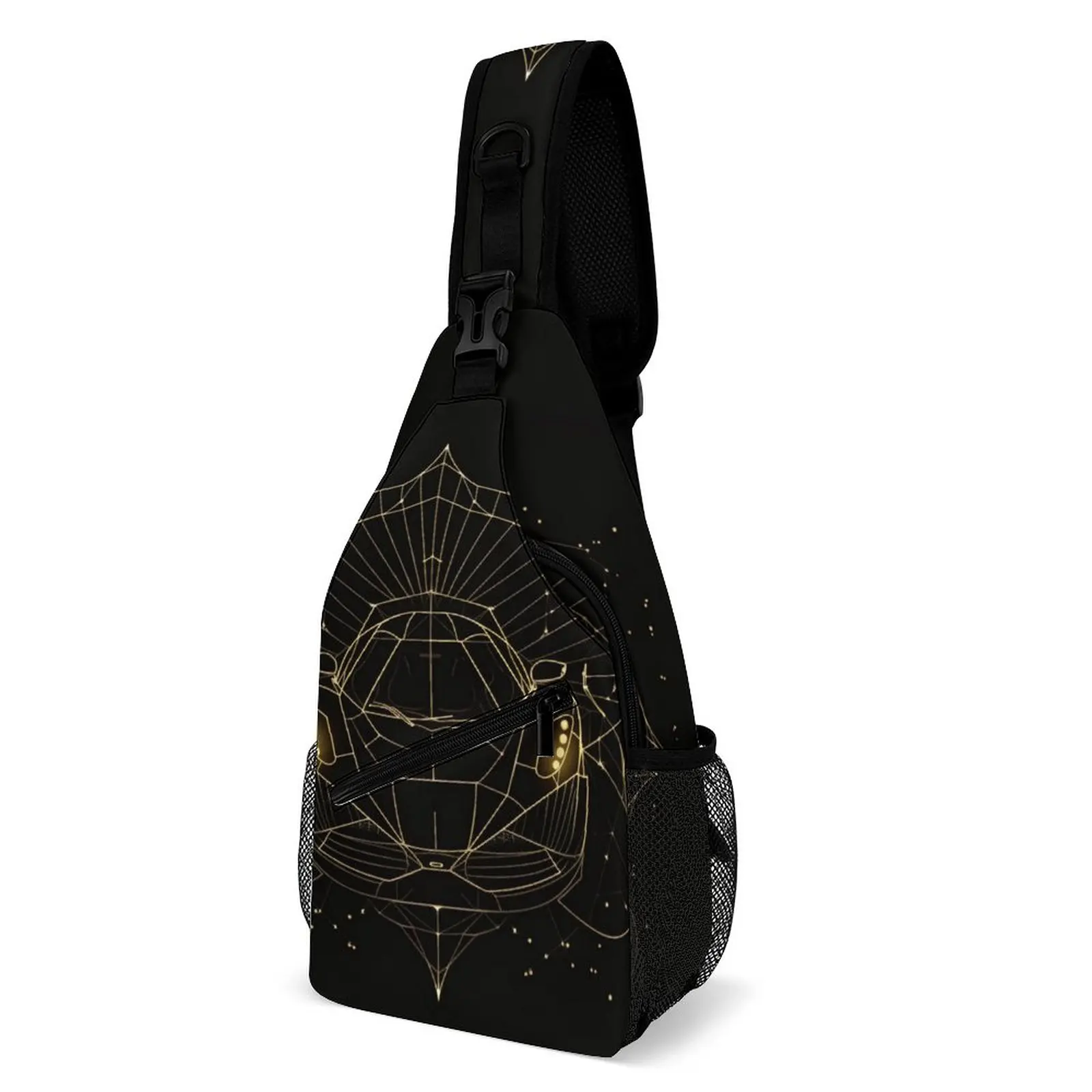 

Passionate Sports Car Shoulder Bags Minimalist Art Astro Geometry Vintage Chest Bag Hiking Sling Bag Outdoor Designer Small Bags