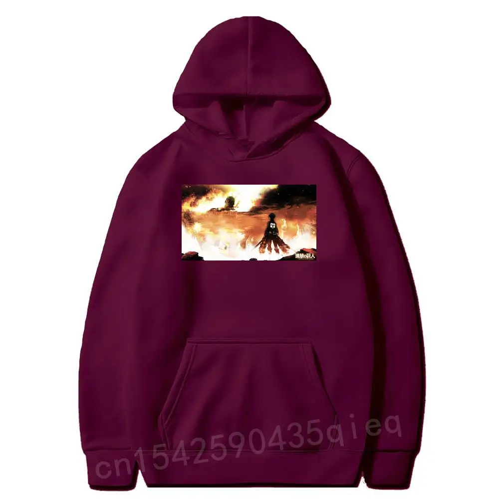 

Japanese Anime Attack on Titan Graphic Hooded Men Manga Shingeki No Kyojin Cool Coat Print Men's Long sleeve Hoodies