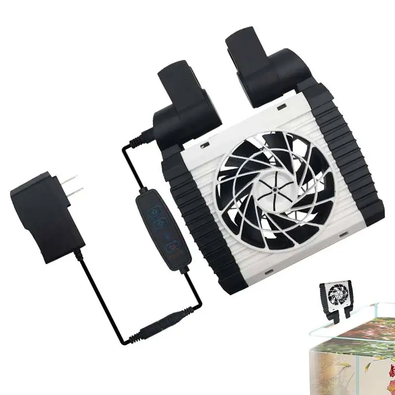 

Aquarium Chiller 6-Level Speed Adjustable Aquarium Water Cooling Fan Adjustable Strong Wind Aquarium Chiller For Fish Tank