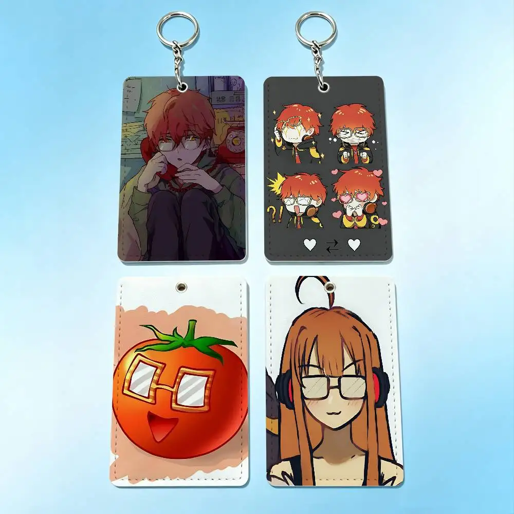 Фото Брелок-держатель для карт и бейджей Mystic Messenger 707 Luciel, шнурок-лариат для ключей, аксессуары, подарок №1