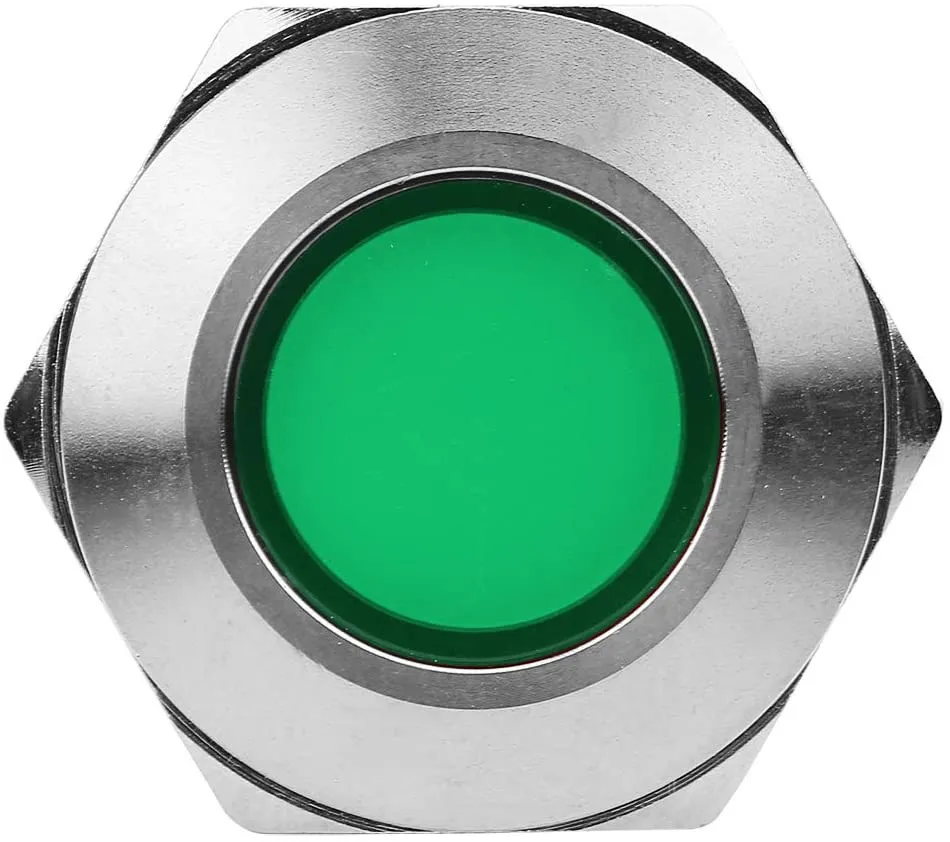 

Pilot Panel Indicator Signal Light Signal Warning Light Waterproof 100% Brand New Easy To Install Green 24V LED