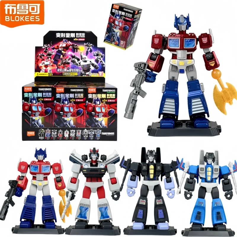 Фото Оригинальная коллекционная фигурка BLOKEES Transformers Star Edition 1 (слепая коробка), аниме-игрушка для сборки, мобильная модель, украшение, праздничный подарок №1