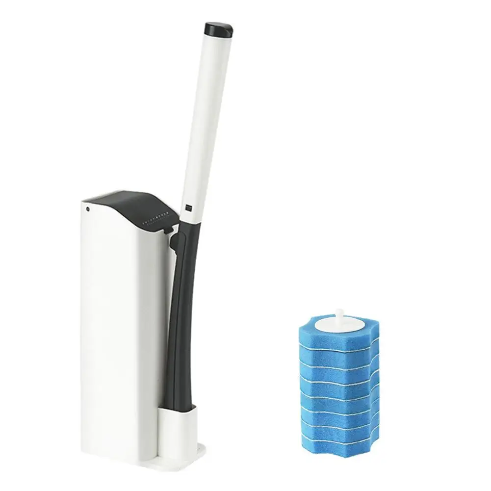 

Disposable Toilet Brush Set Replaceable Clean Brush Head Wall-Mounted Homehold Long Handle Cleaning Tool Bathroom Accessories