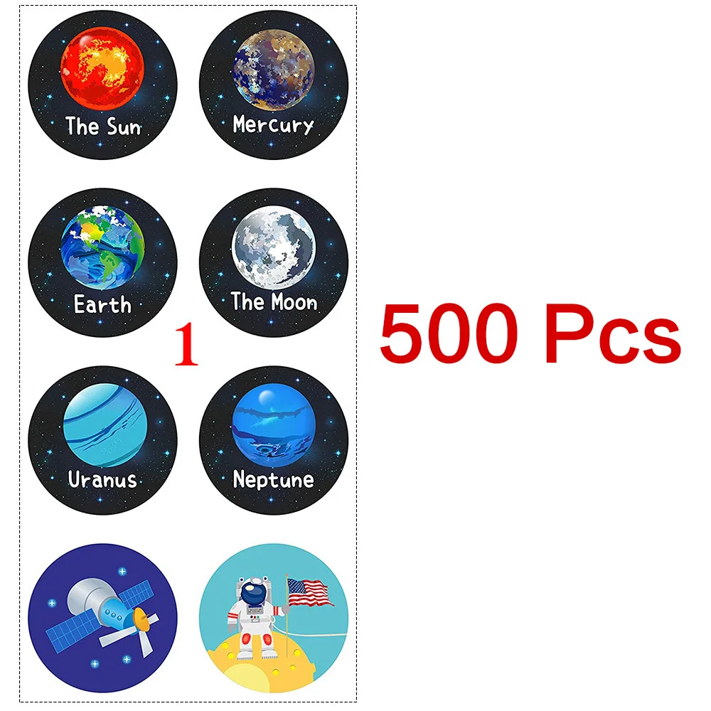 Космические наклейки на бумаге для художественной печати